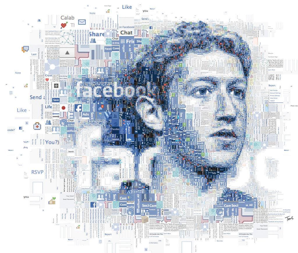 Ilustrasi CEO Facebook, Mark Zuckerberg. (Wikimedia Commons)