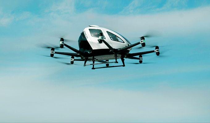 EHang 216 saat mengudara. (dok.216)