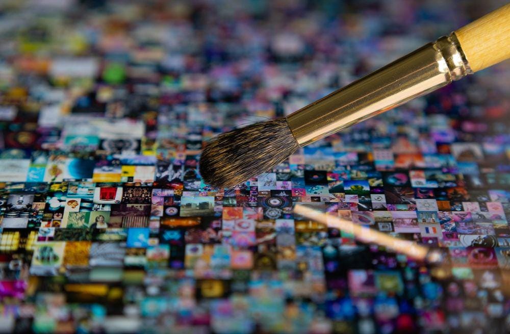 Karya seni NFT. (ShutterStock/Mundissima)