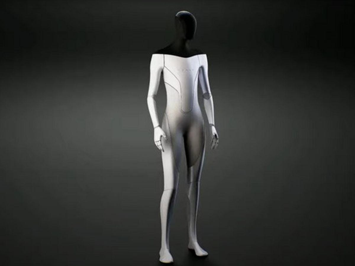 Tampilan Tesla Bot. (Wired)