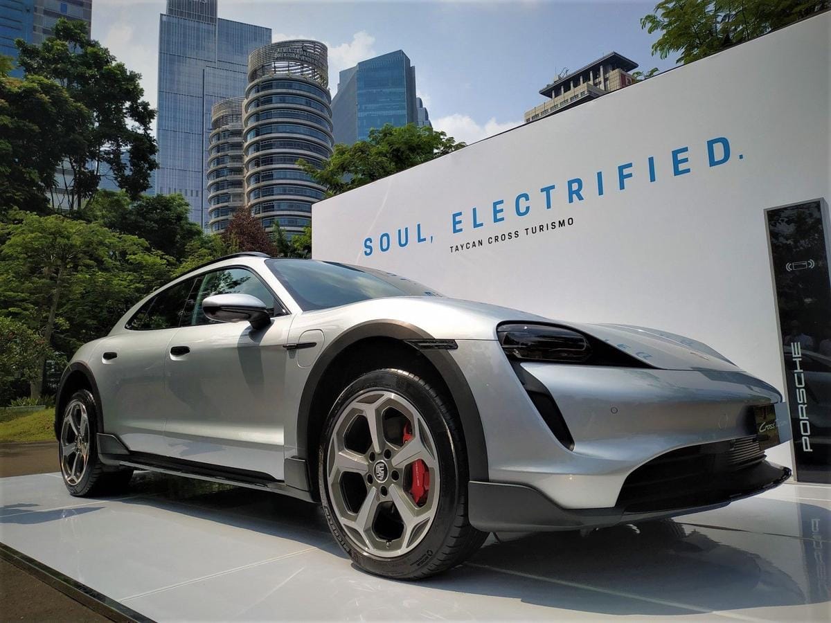 Peluncuran Porsche Taycan Cross Turismo, Senayan, Jakarta (25/10). (FORTUNEIDN)