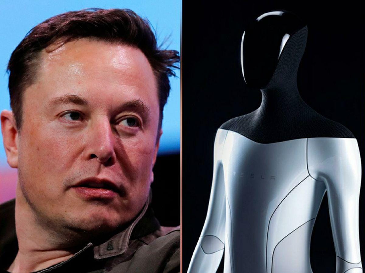 Elon Musk dan Tesla Bot. (knowledgeworms)